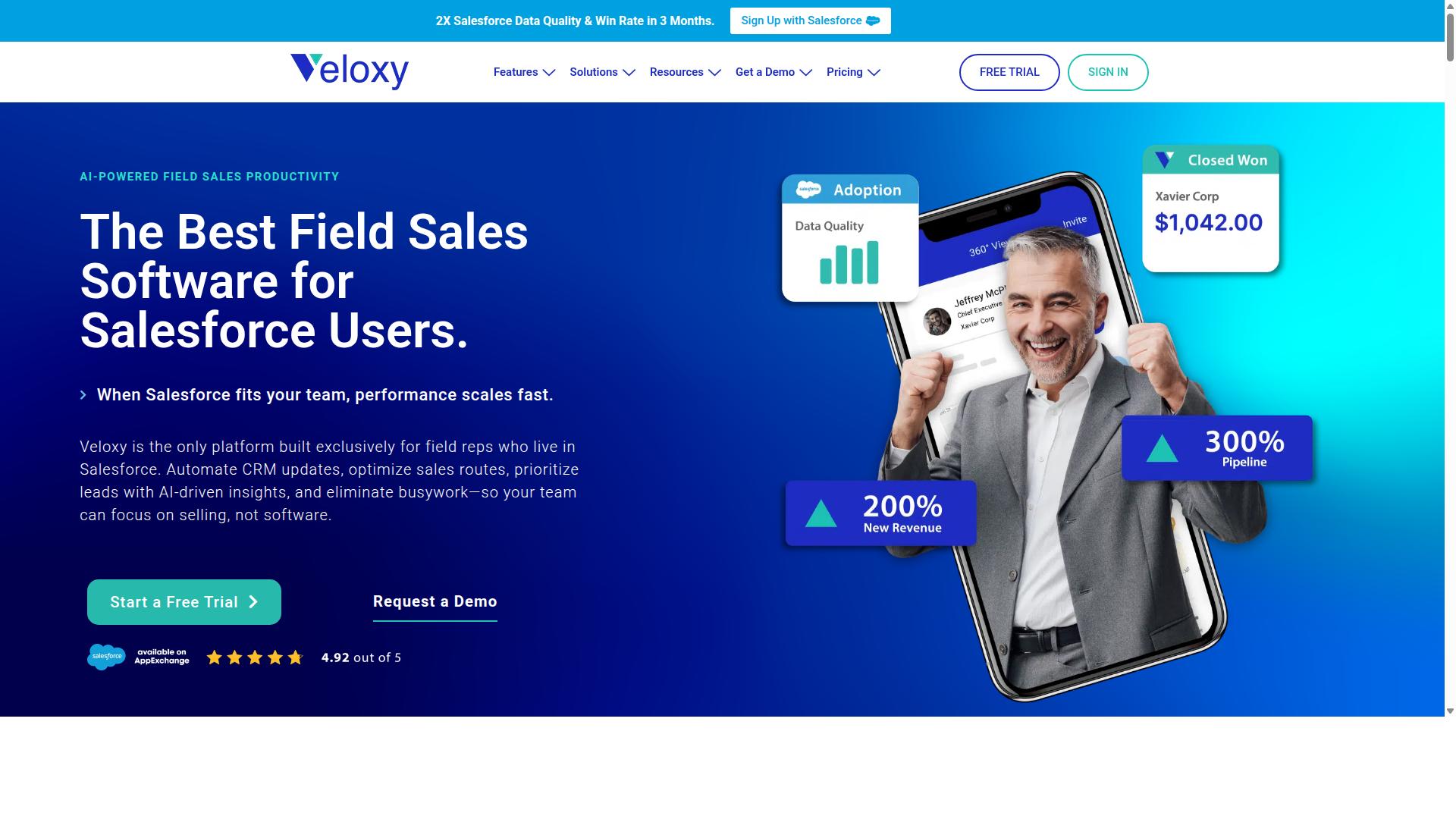 Veloxy website